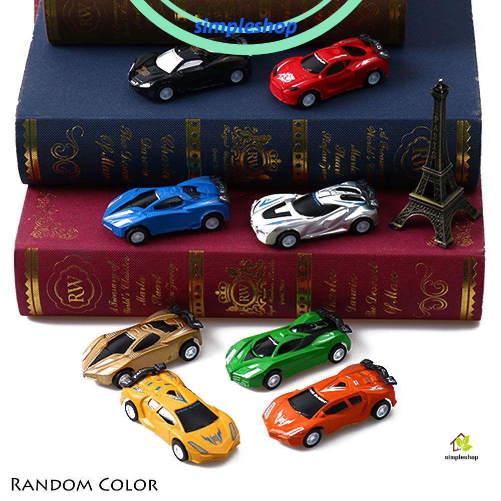 ❀SIMPLE❀ 4/8PCS Creative Speed Racing Car Classic Pull Back Toy Vehicles Model New Mini Fashion Kids Gift Plastic