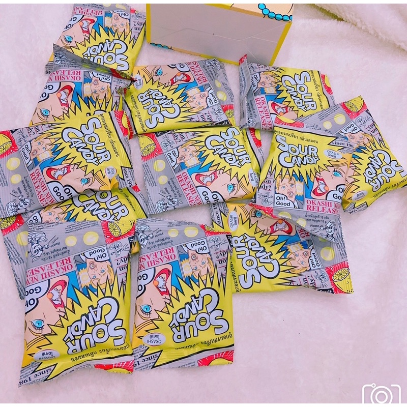 KẸO NỔ VỊ CHANH THAILAN HỘP 12 GÓI