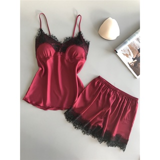 Đồ ngủ nữ 2 dây sexy gợi cảm lụa phi mềm mại DB05