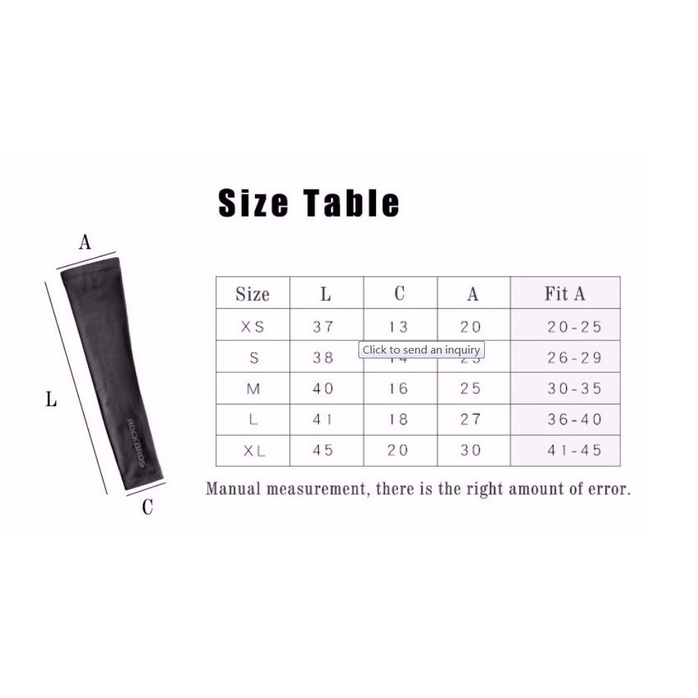 Rockbros Găng Cánh Tay XT022 Thoáng Khí Chống Tia UV Chống Trượt Tiện Dụng Cho Người Đi Xe Đạp