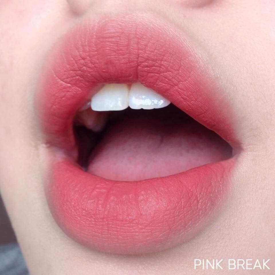 Son 3CE velvet lip tint hồng đào pink break