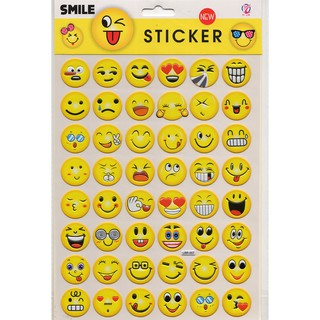 Miếng dán sticker mặt cười - dán nổi 3D