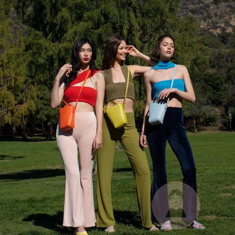 Áo Dệt Kim Không Tay Cổ Yếm Màu Sắc Trơn Thời Trang Mùa Hè Dành Cho Nữ