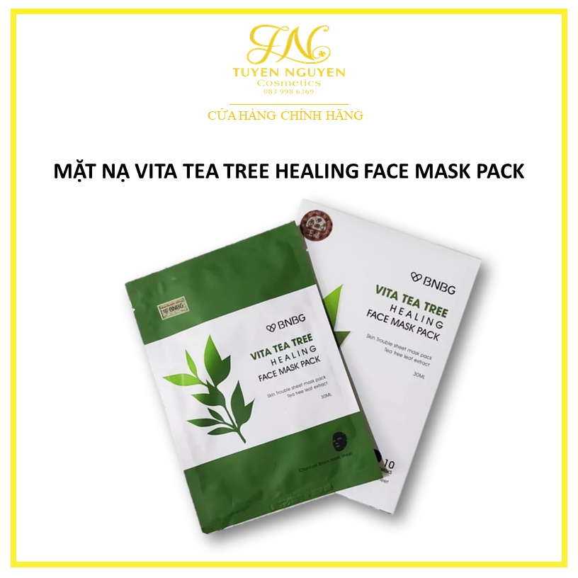 Mặt Nạ Tràm Trà Giảm Mụn BNBG Vita Tea Tree Healing Face Mask Pack