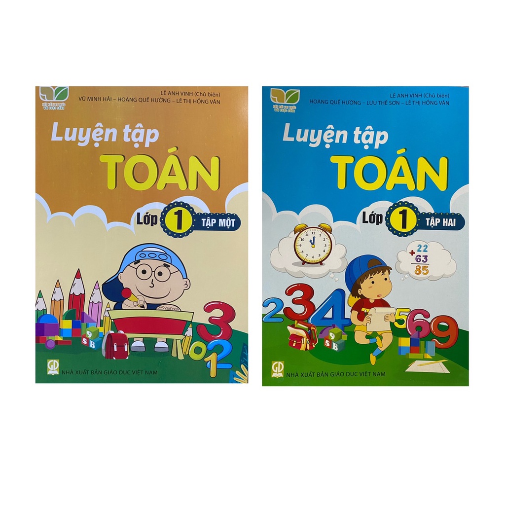 Sách - Combo Luyện tập Toán lớp 1 tập 1 + tập 2