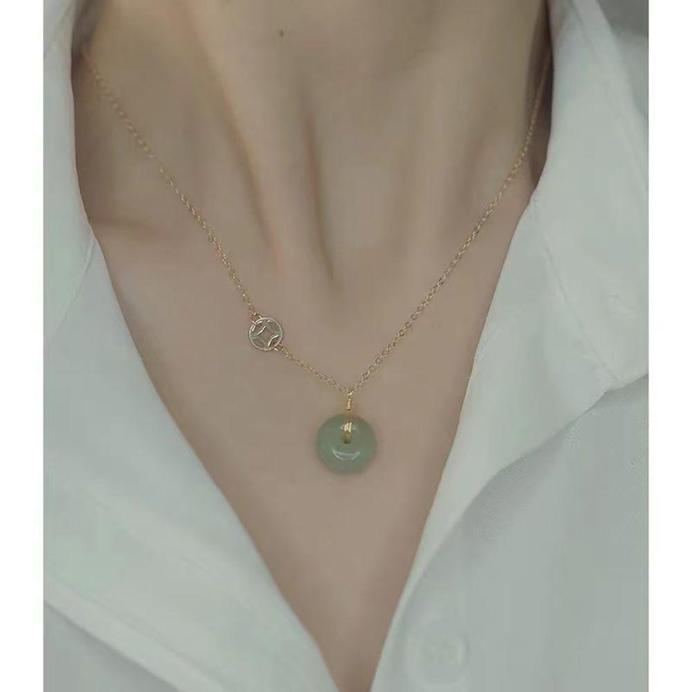 Vòng cổ Choker Mặt Tròn Đơn Giản Cá Tính Cho Nữ