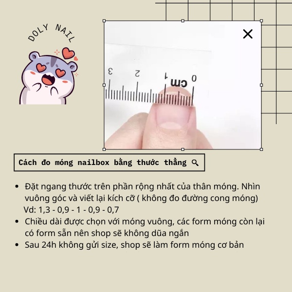 Móng giả Doly hoạ tiết kẻ dạ mát mẻ A429 cùng sơn trắng tinh khiết - tặng kèm keo dũa