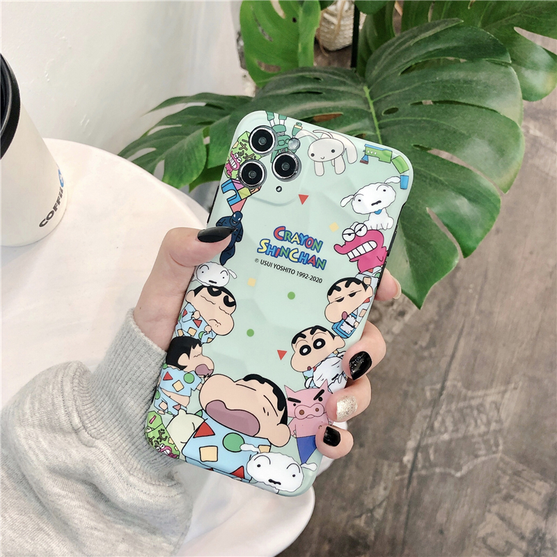 Ốp Lưng Silicone Họa Tiết Hoạt Hình Cậu Bé Bút Chì Thời Trang Cho Iphone 7 / 8 Plus Xr X Xs Max 12mini 11 Pro Max 12 Pro Max Se2020