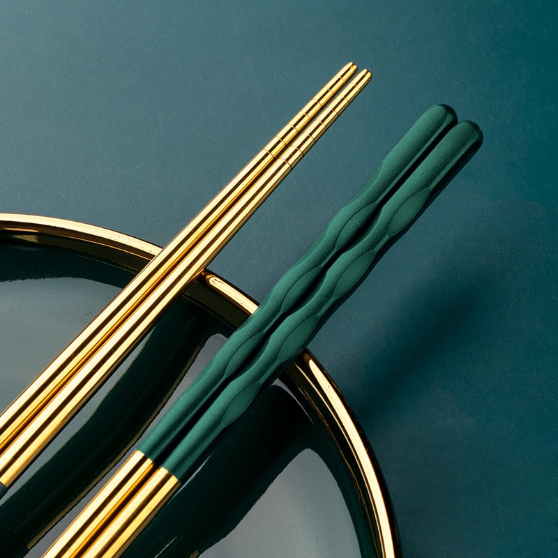 Đũa inox 304 chống trượt cao cấp tiện dụng