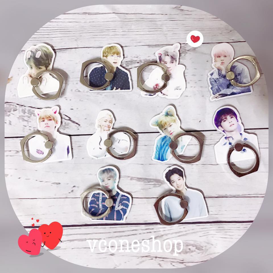 Iring bts cute Iring kangdaniel wanna one dễ thương dán điện thoại tiện lợi có thể làm giá đỡ