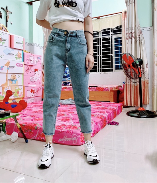 QUẦN JEAN 9 TẤC BIG SIZE LƯNG CAO CO DÃN MẠNH 2629