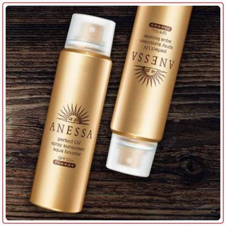 Xịt chống nắng Anessa Perfect UV Spray Suncreen Aqua Booster SPF50+/PA++++ 60gr (Thủy Japan)