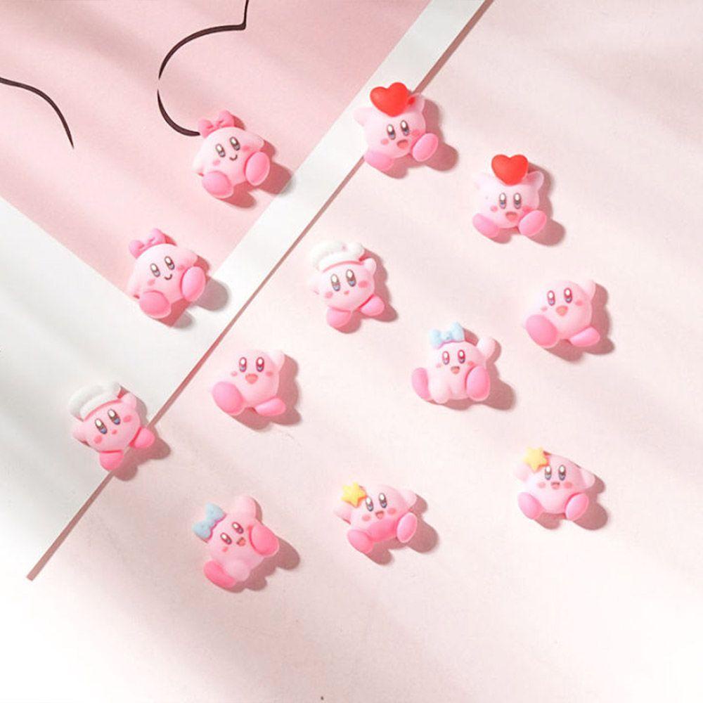 Phụ Kiện Trang Trí Móng Nghệ Thuật 3D DIY Hình Hoạt Hình Màu Hồng Dễ Thương Charms