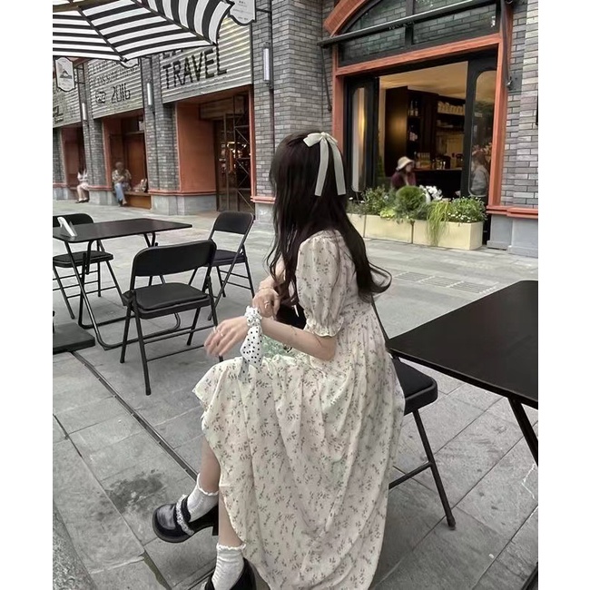 Đầm trắng đầm bigsize nữ đầm tay phồng đầm dài váy ngắn đầm nữ váy hoa nhí vintage váy tiểu thư sang chảnh váy cổ v váy công chúa đầm đi tiệc váy đi chơi