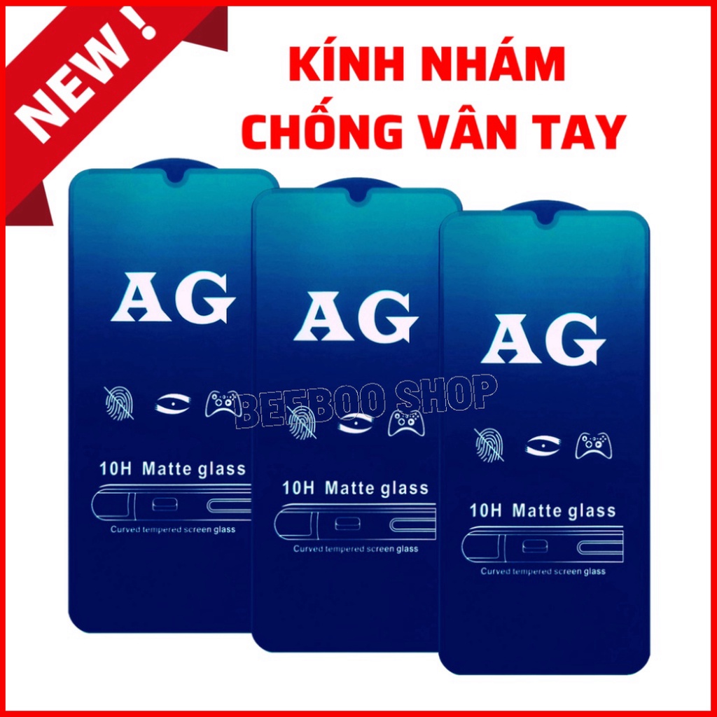 [AG NHÁM CAO CẤP] Kính Cường Lực Samsung M31 - Full màn hình - Nhám phủ Nano Cao cấp - Chống vân tay
