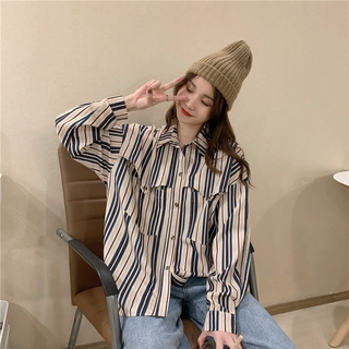Áo Sơ Mi Nữ Oversize Kẻ Sọc 40855