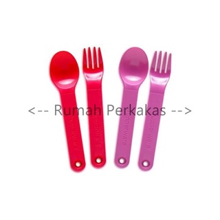 Bộ 2 món dao kéo Tupperware màu đỏ tím