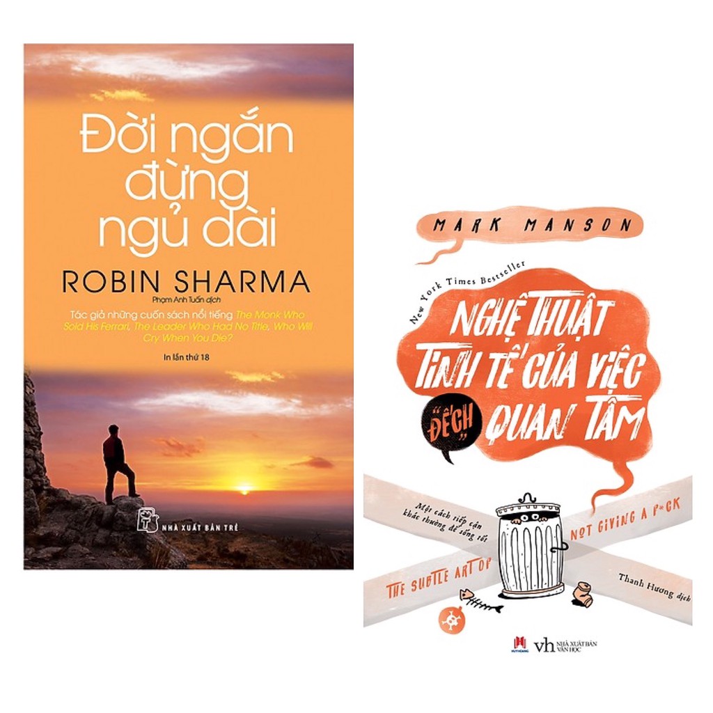 Sách - Combo Đời Ngắn Đừng Ngủ Dài + Nghệ Thuật Tinh Tế Của Việc &quot;Đếch&quot; Quan Tâm