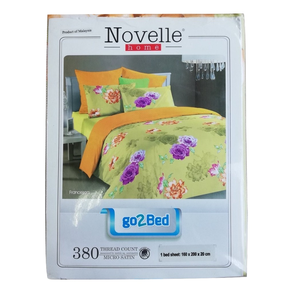 Tấm Drap bọc Novelle Go2bed 160x200cm Francesca