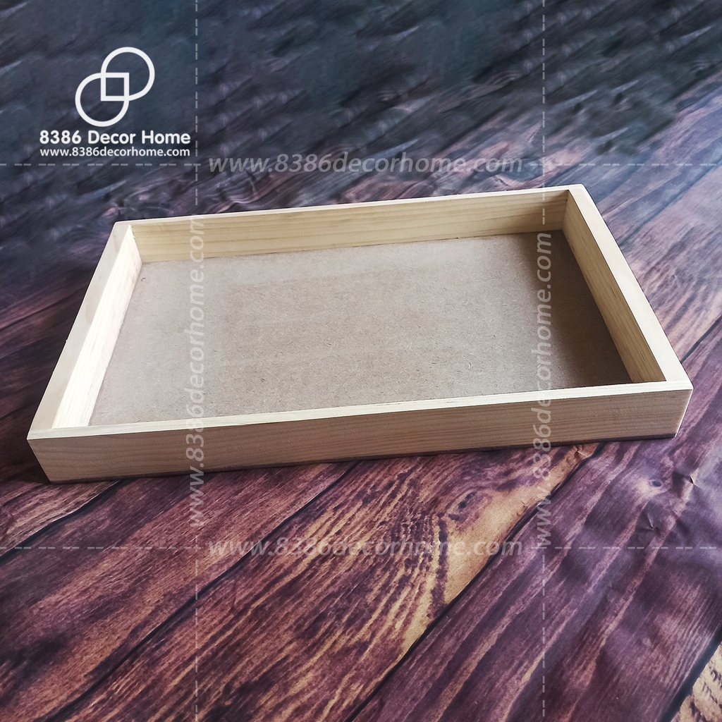Khay gói quà bằng gỗ pallet/ hộp gỗ đựng quà tết (nhận kích thước theo yêu cầu)