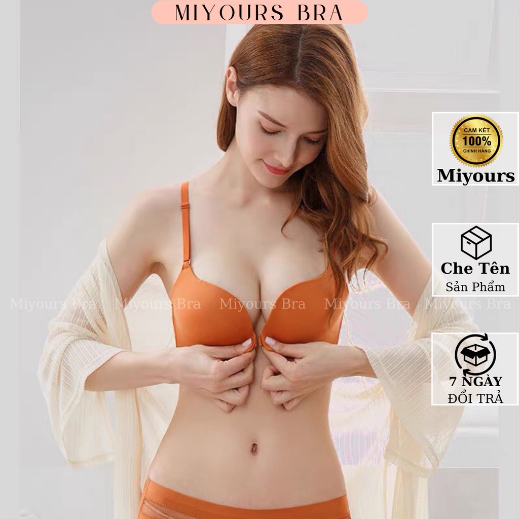 Bộ đồ lót nữ MiYours Bra AB060 không gọng cài trước đệm nâng ngực nhẹ nhàng đẹp