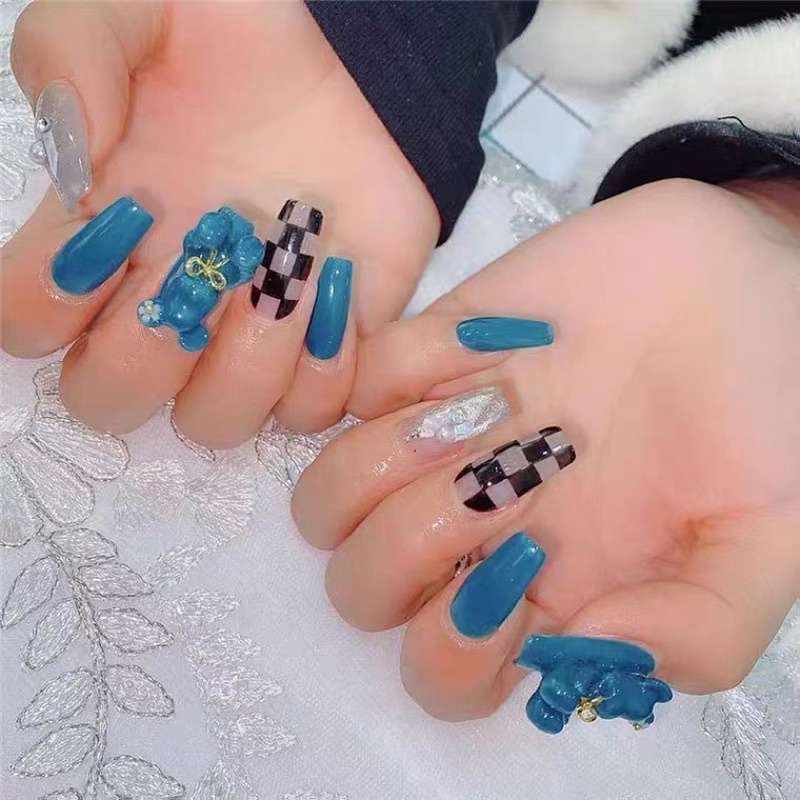 Khuôn gấu bearbrink , khuôn nail silicon , khuôn làm charm nail