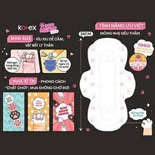 Combo 8 Băng Vệ Sinh Kotex Mini Meow Siêu Mềm 8 Miếng - 24 Cm