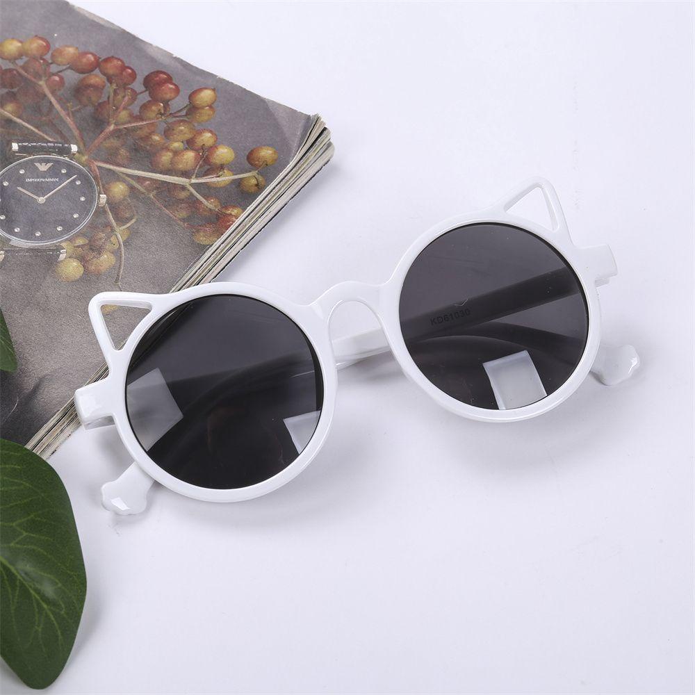 Kính Mát Gọng Tròn Chống Tia UV400 Phong Cách Cổ Điển Dễ Thương Dành Cho Bé