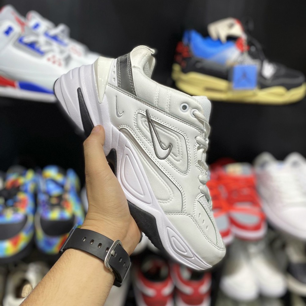 Giày Thể Thao M2K Tekno Nam Nữ - Giày Sneaker Hot Trend Đế Độn Cao Màu Trắng Đen Xám [FREE SHIP + HỘP GIÀY + HỘP BẢO VỆ]