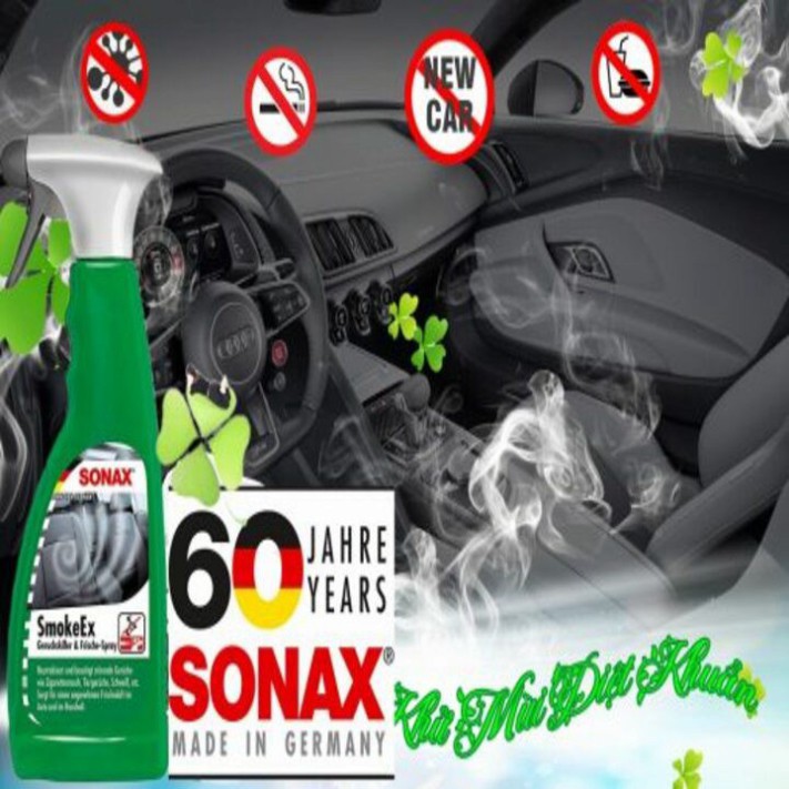 Dung dịch khử mùi nội thất xe ô tô Sonax - 292241 Dung tích 500ml / chai - HÀNG CHÍNH HÃNG