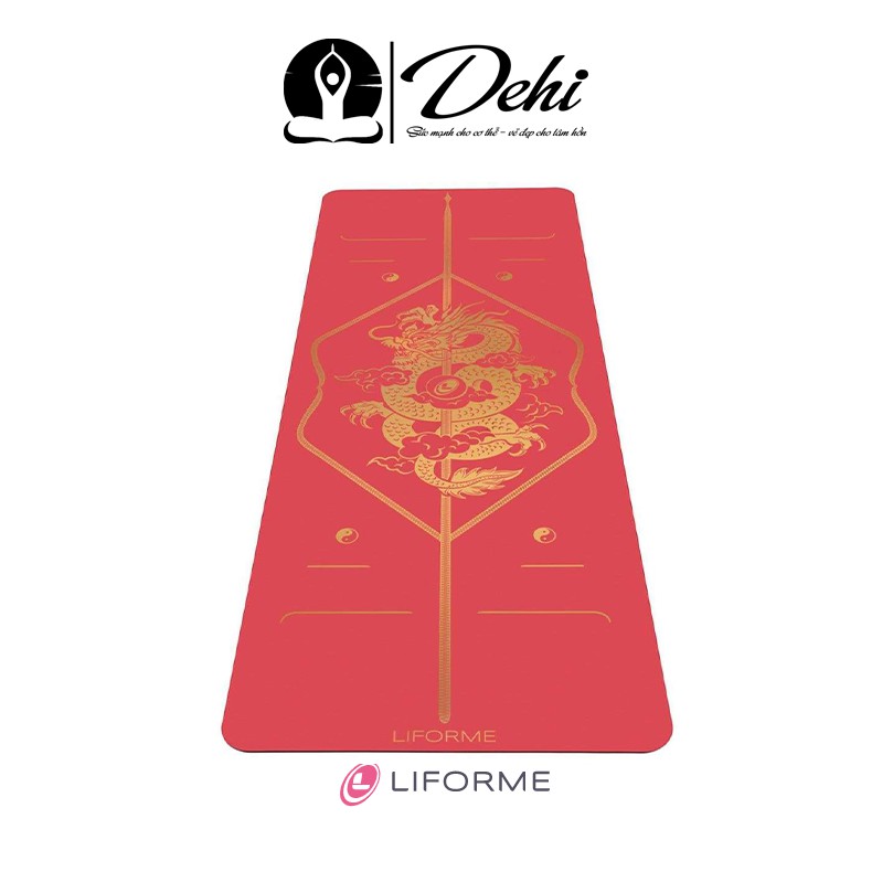 Thảm tập Yoga Chính Hãng LIFORME bản Special đỏ - YOGA DEHI