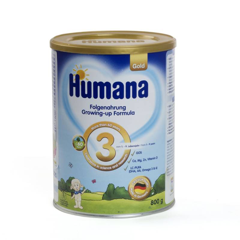 SỮA BỘT HUMANA SỐ 1 2 3 LON 800G