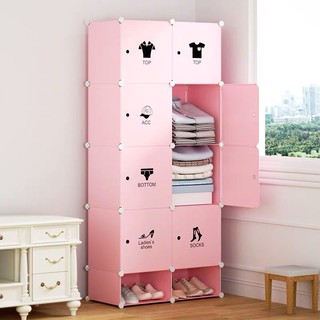 Tủ nhựa ghép 8 ngăn và 2 ngăn giày  ( size lớn)