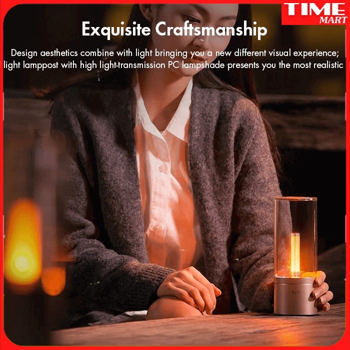 [CHÍNH HÃNG] Đèn nến điện tử thông minh XIAOMI YLFW01YL. Pin 2100mAh [TIME_MART siêu thị tiện ích gia đình]