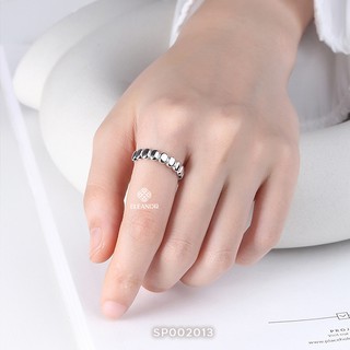 Nhẫn Bạc Nữ Eleanor Phong Cách Basic Đơn Giản, Thời Trang