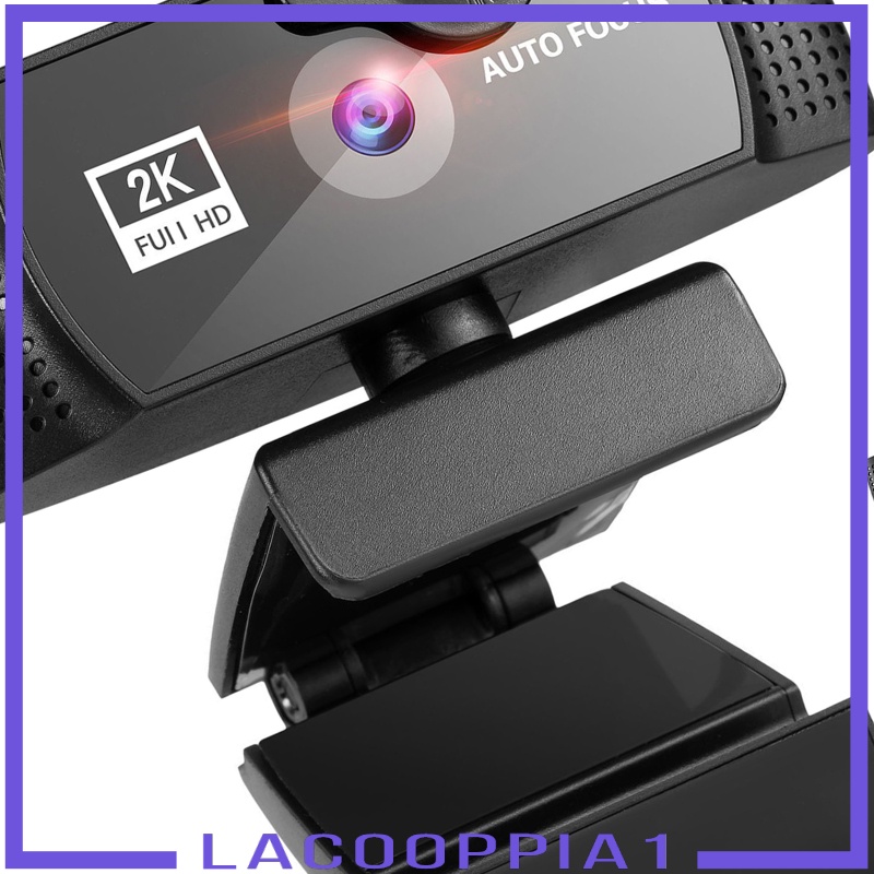 [LACOOPPIA1] Webcam 1080p HD w/ Noise-Cancelling Microphone USB for Gaming PC Desktop