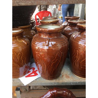 Hàng siêu phẩm: Chum sành ngâm rượu, đựng gạo 6 lít