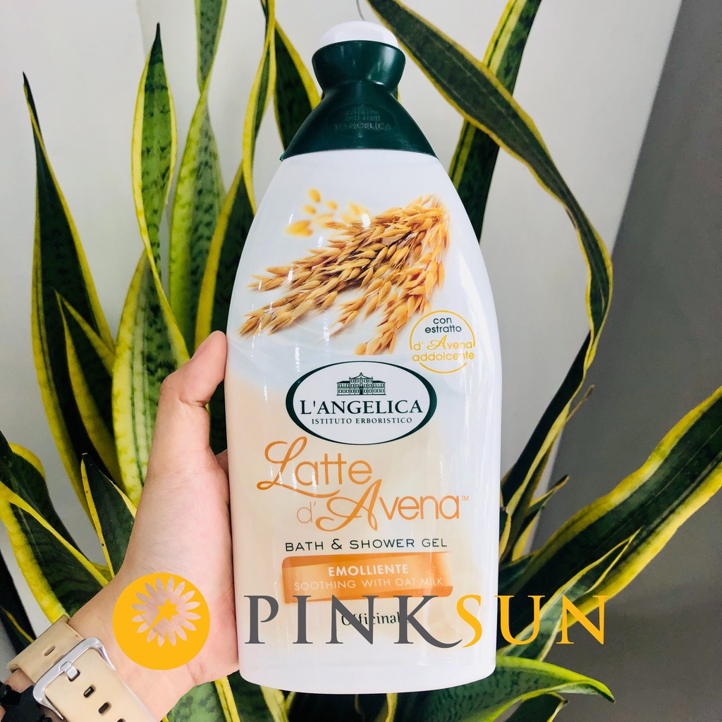 Sữa Tắm Thảo Dược L'angelica Ý_Trắng Da, Dưỡng Ẩm, Mềm Mịn Da, Thơm Lâu - Chai 500ML
