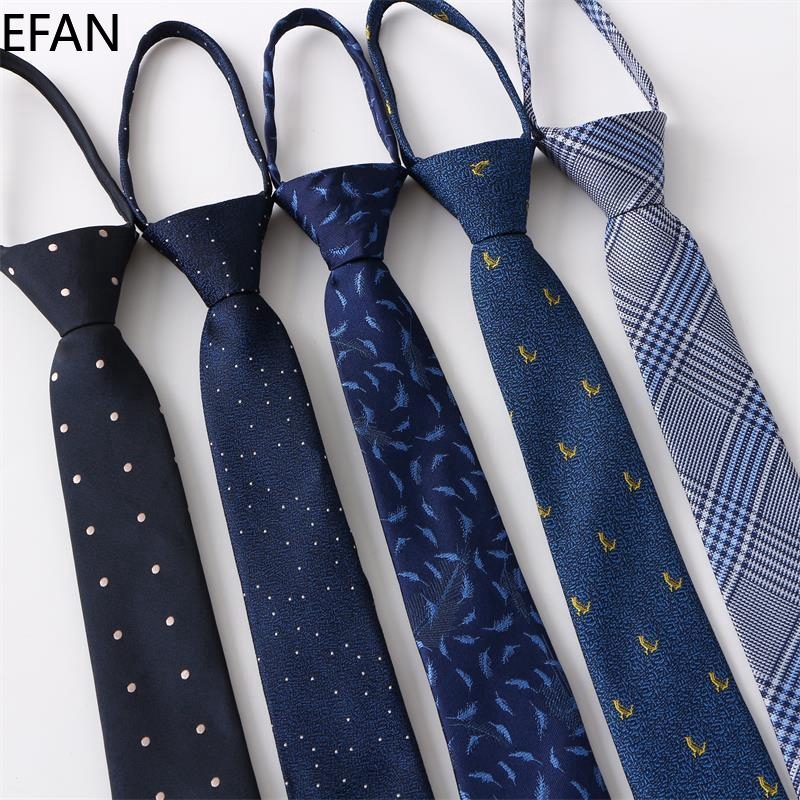 Cà vạt EFAN rộng 6cm họa tiết hoa phong cách Hàn Quốc thanh lịch cho nam