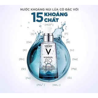 Serum vichy 89 cấp ẩm 50ml hàng chuẩn auth