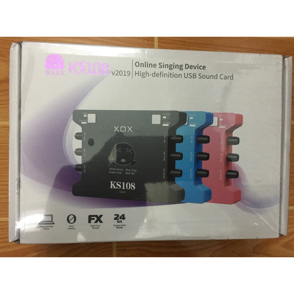 Sound Card thu âm XOX KS108- Bảo hành 12 tháng