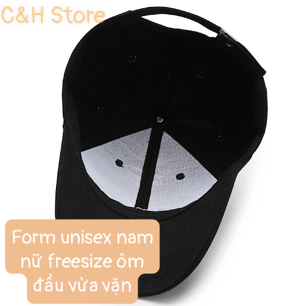 Mũ lưỡi trai thêu chữ TMI, nón kết nam nữ form unisex phong cách ulzzzang Hàn Quốc cá tính năng động vải kaki cotton NT