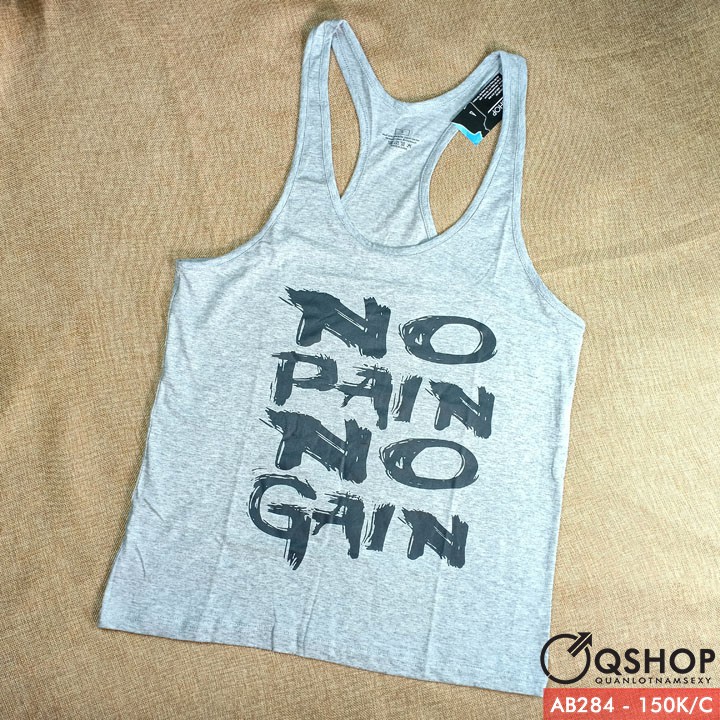 [SALE] ÁO 3 LỖ NAM TẬP GYM THỜI TRANG AB284