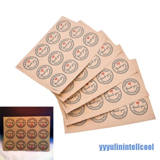 Set 60 miếng dán chữ thank you độc đáo trang trí đồ thủ công