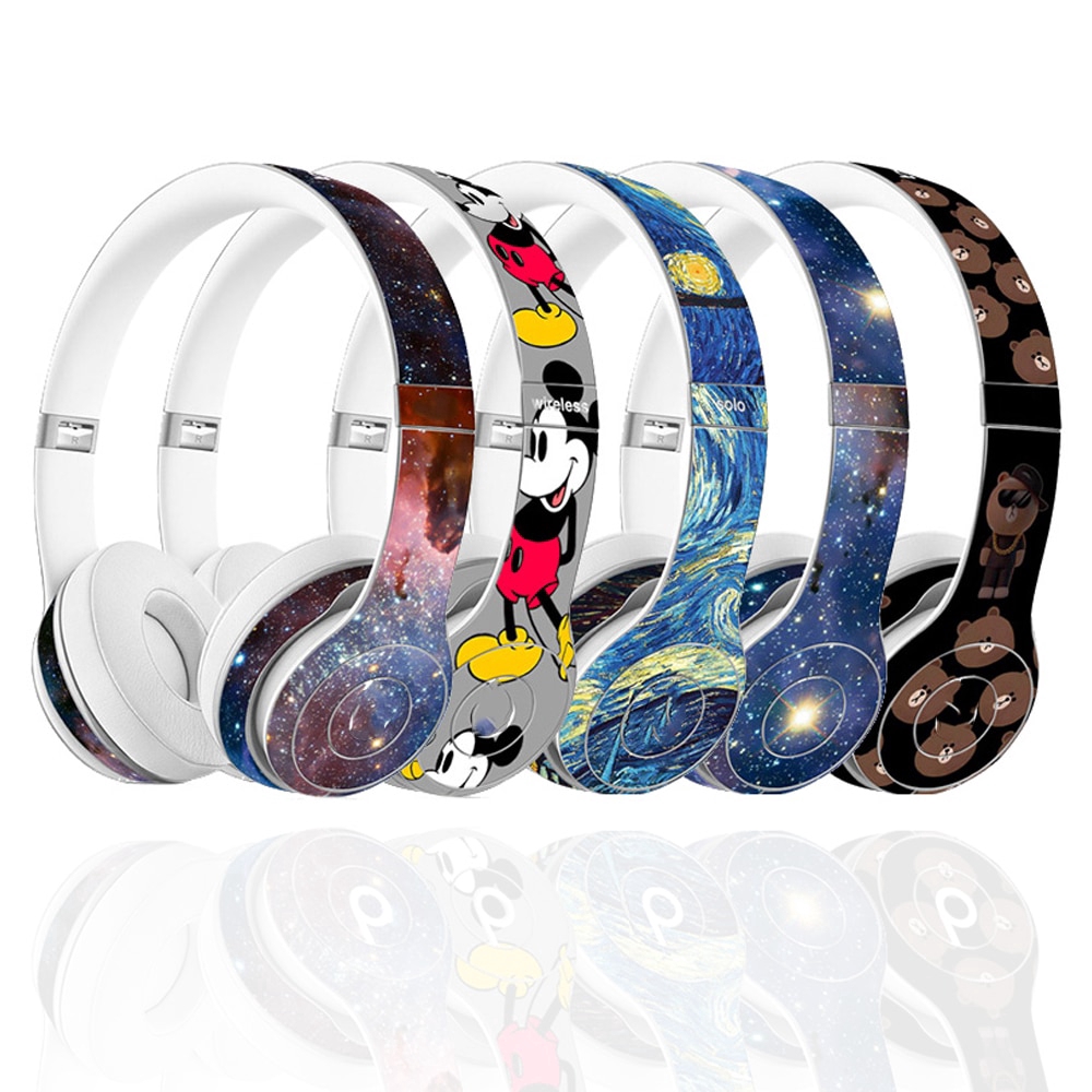 Miếng Dán Vinyl Bảo Vệ Cho Tai Nghe Không Dây Beats Solo 2 3