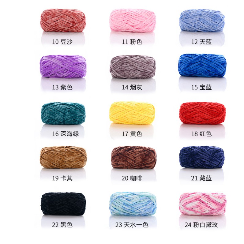 Len Nhung Chenille bảng màu 01 | WebRaoVat - webraovat.net.vn