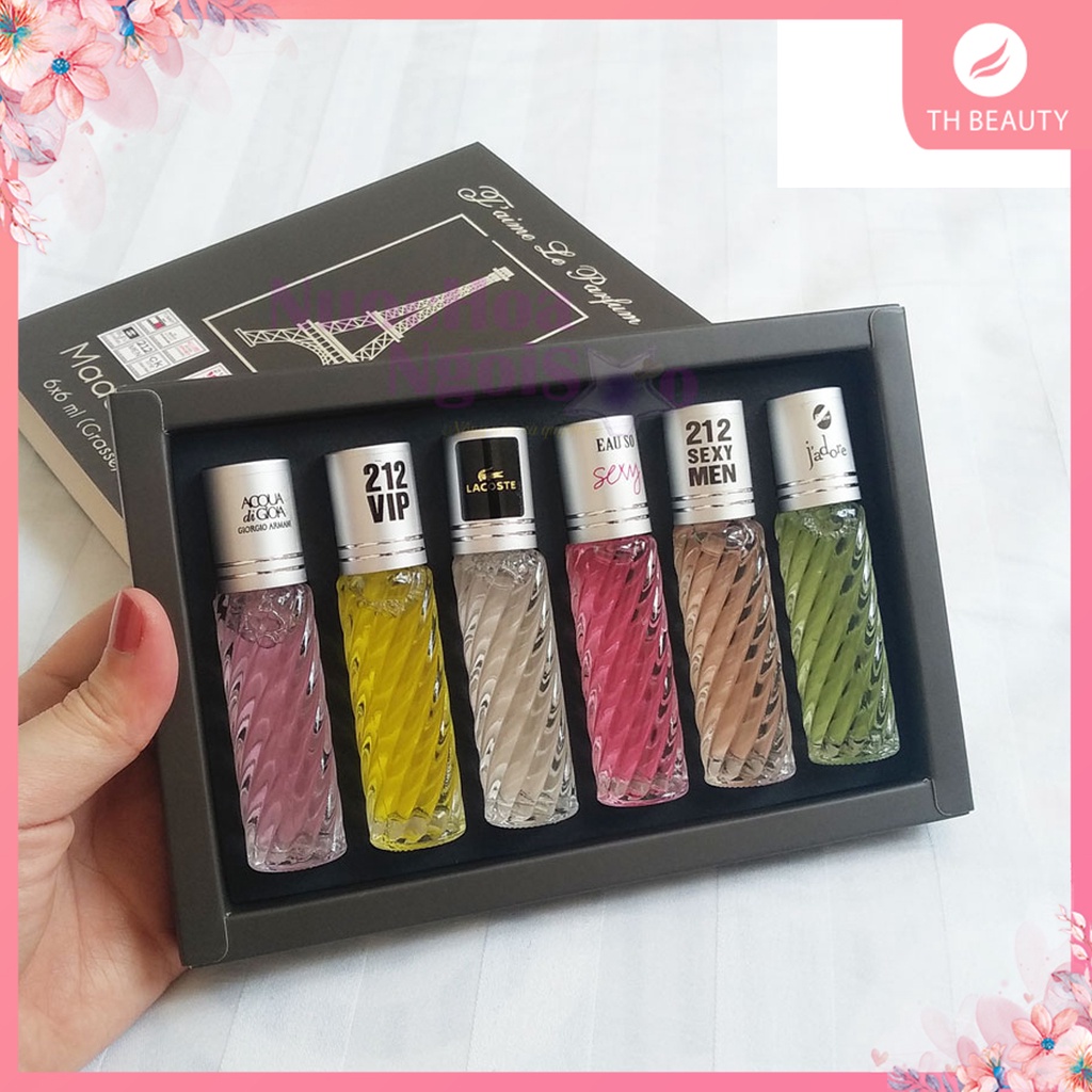Set 6 chai nước hoa Pháp cho nam