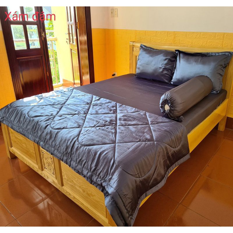 Bộ CHĂN GA GỐI phi lụa Thái Tuấn MÁT LẠNH - INB SIZE GIƯỜNG | BigBuy360 - bigbuy360.vn