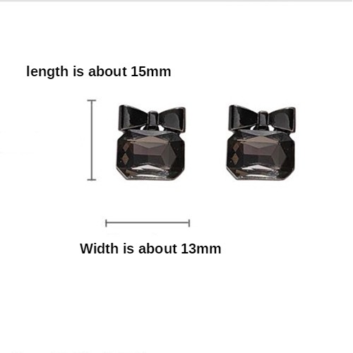 Bông tai bạc 925 mặt hình nơ xinh xắn dành cho nữ A0015