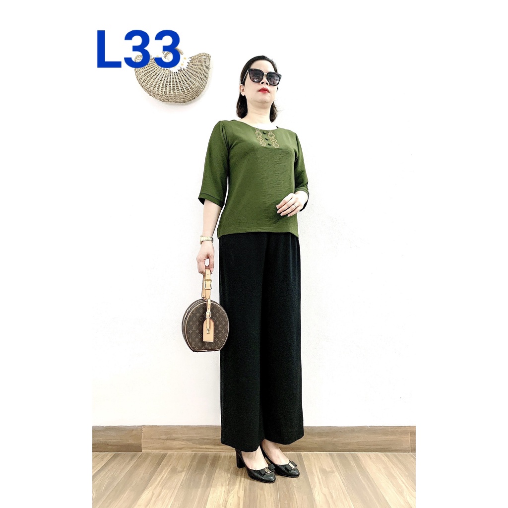 Đồ Trung Niên - Bộ Đũi Tay Lỡ Cao Cấp - Chất Vải Loại 1- Siêu Mềm, Siêu Mát Dành Cho Quý bà U50, U60, U70 - Laddy Store